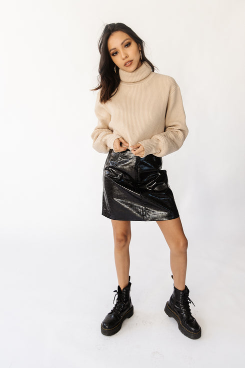 Glow Up Sweater // Tan